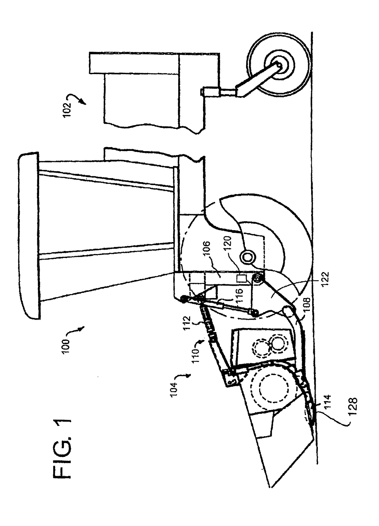 Crop Machine with an Electronically Controlled Hydraulic Cylinder Flotation System