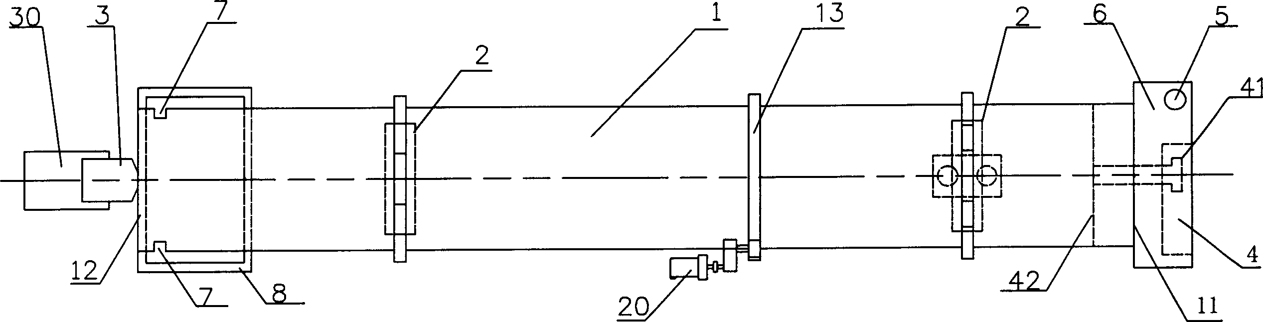 Rotary kiln and method for producing calcining color frit using rotary kiln