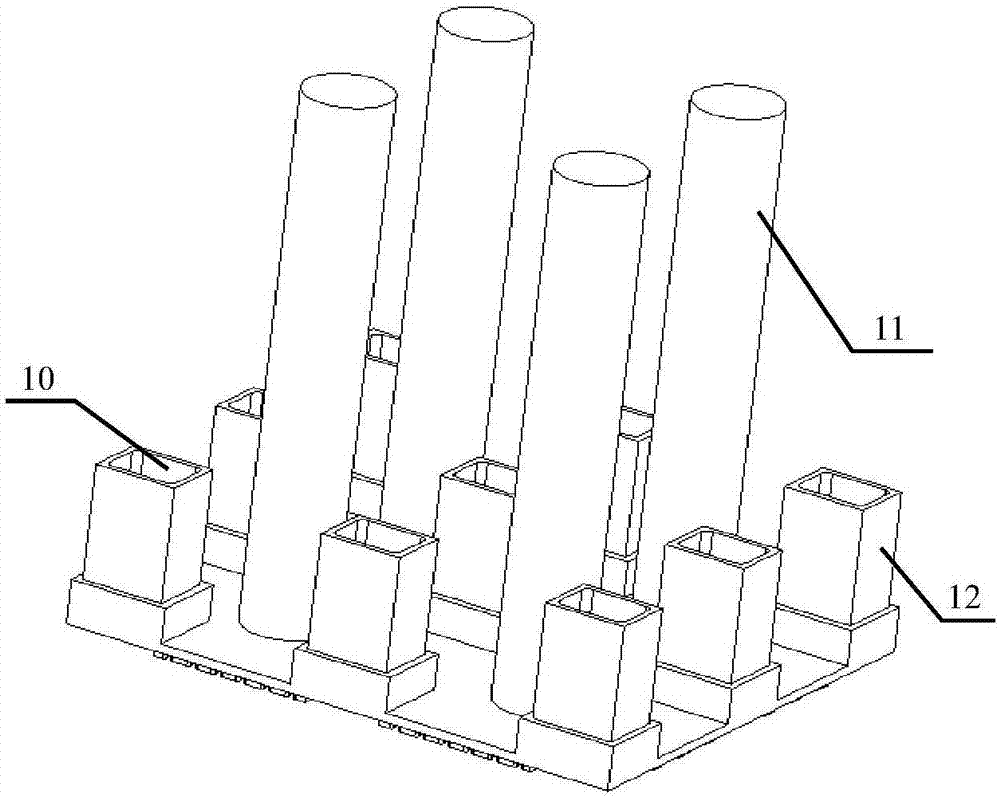 Cold-forming mould for heavy load fiber molding trays and cold press moulding method