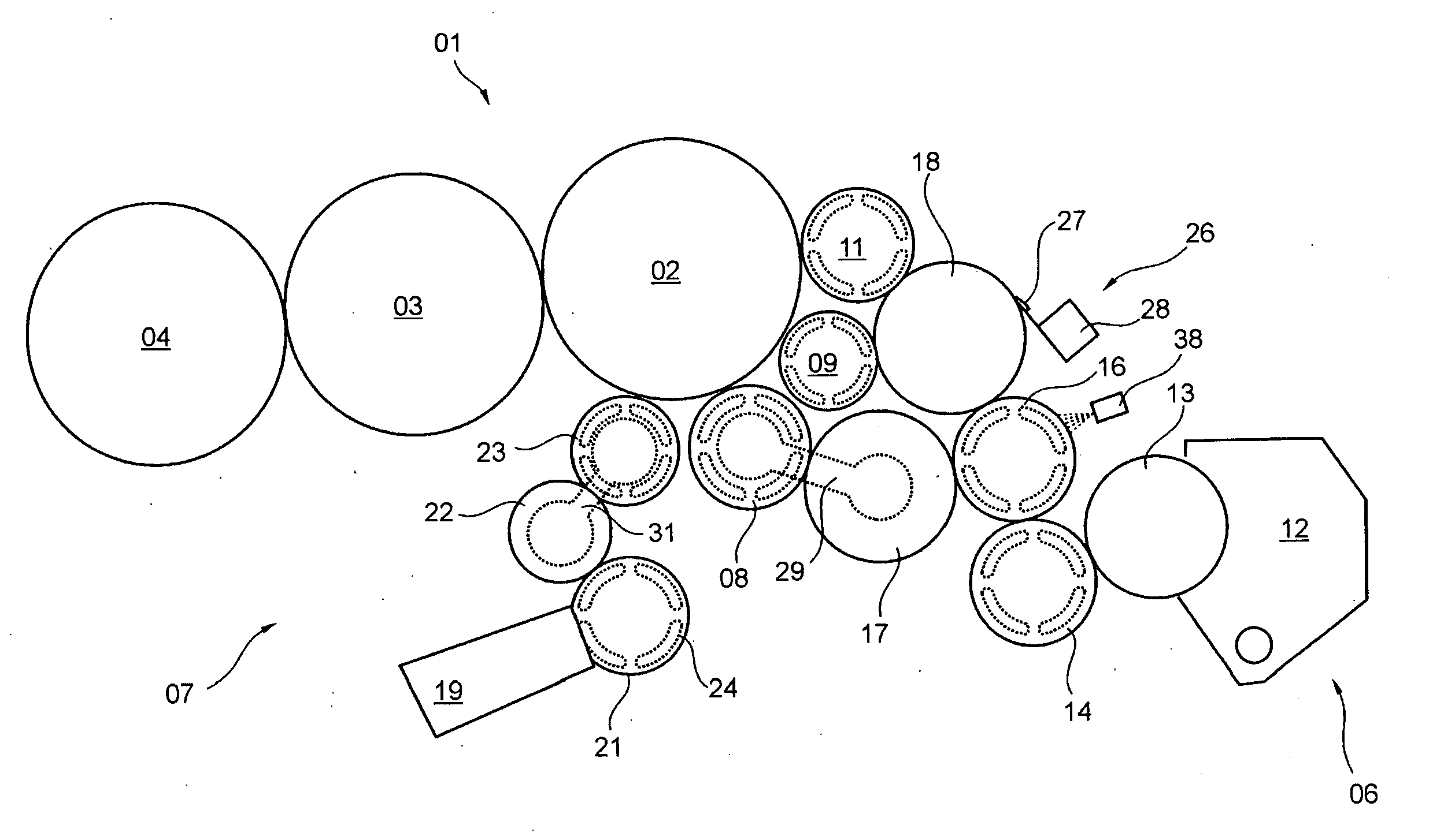 Printing unit of a rotary printing press and a method for washing a dampening unit of a printing unit