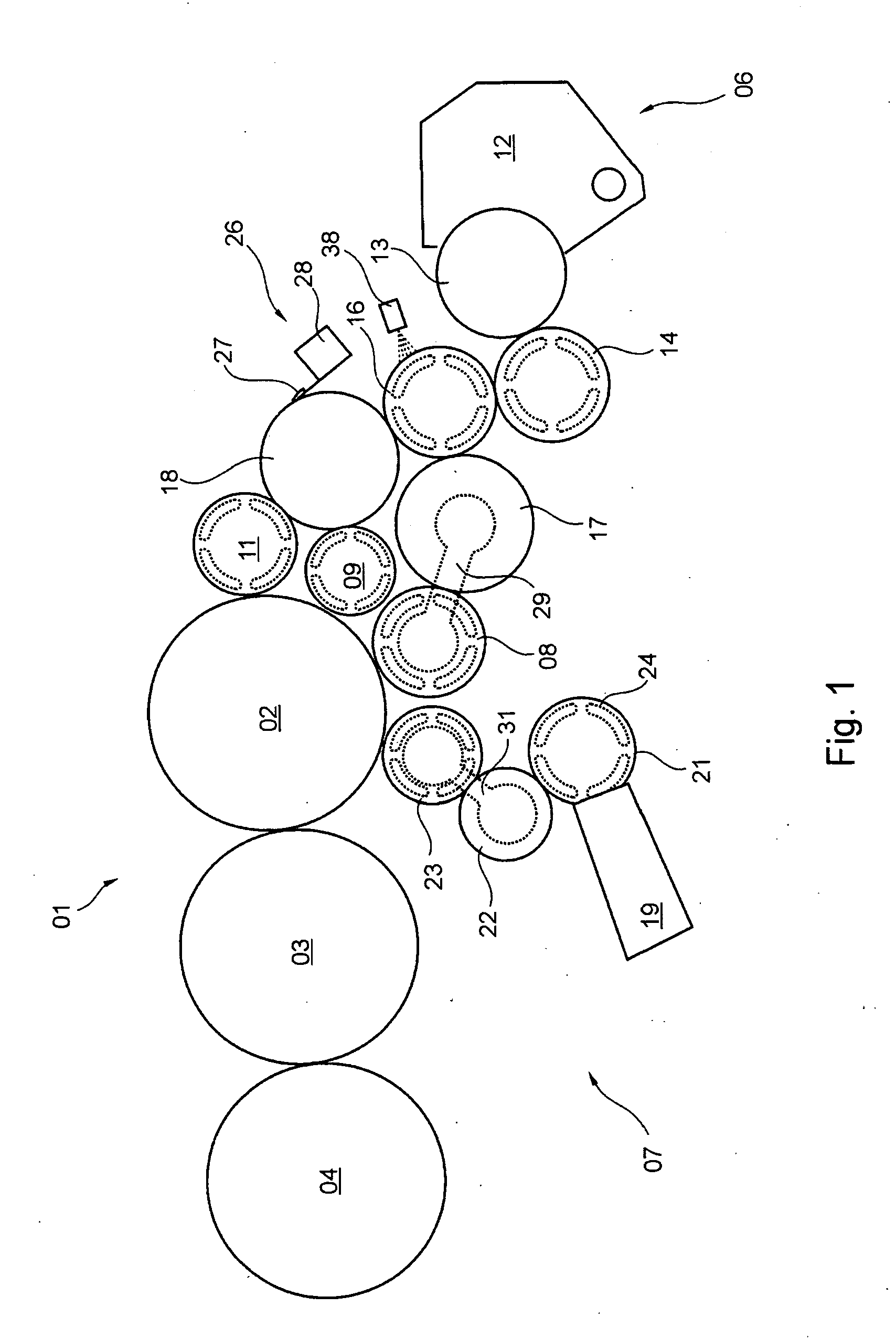 Printing unit of a rotary printing press and a method for washing a dampening unit of a printing unit