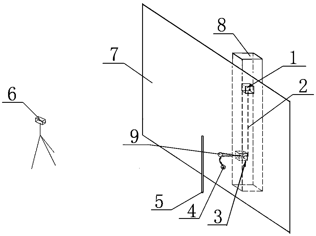 Invisible settlement observation point system and construction method thereof