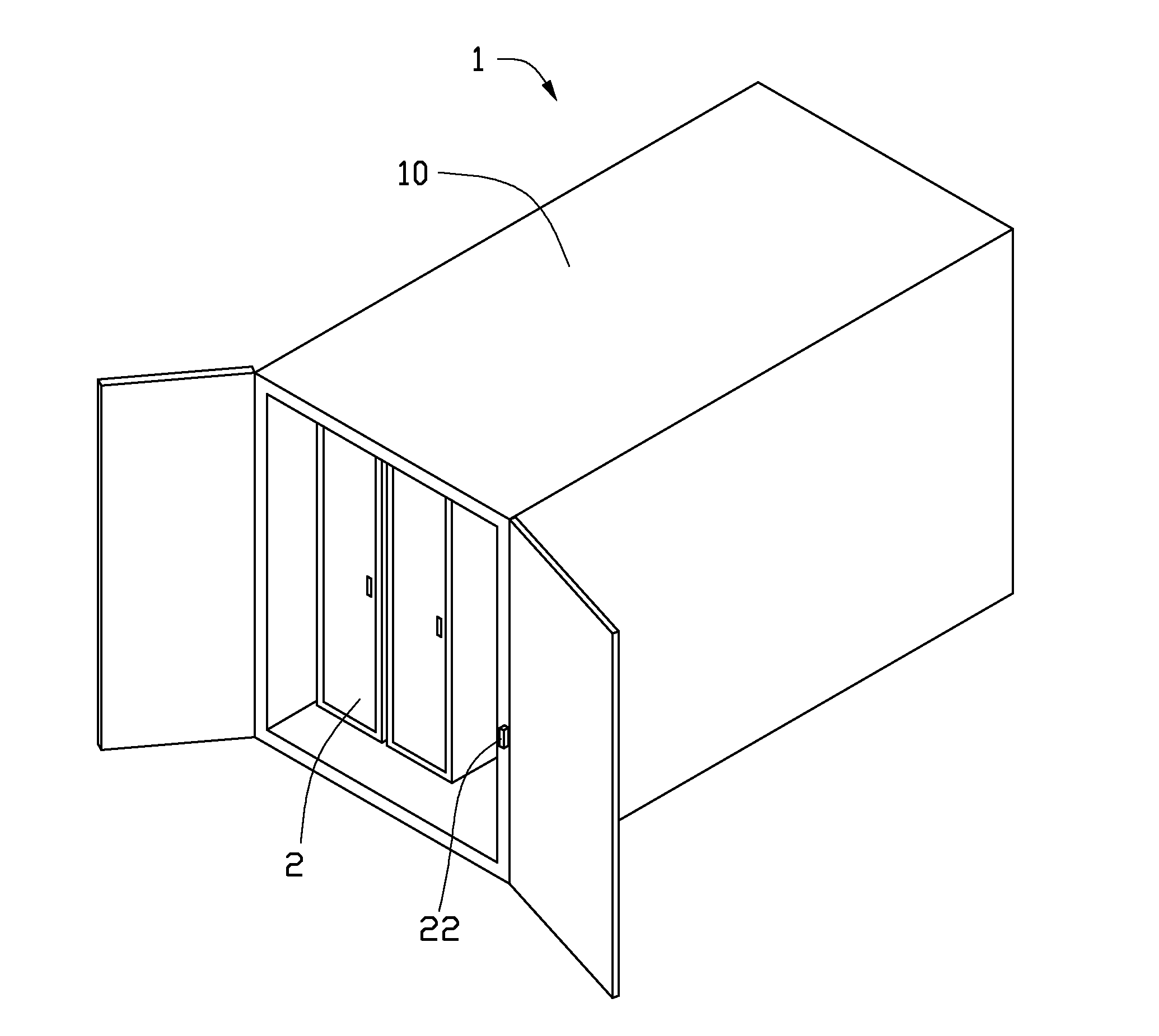 Container data center and method for reducing noise in the container data center