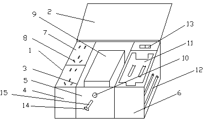 Tool box with power socket