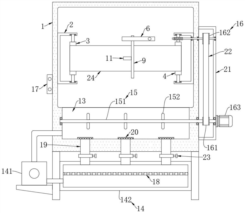 Floating hair removing device for cotton antibacterial fabric