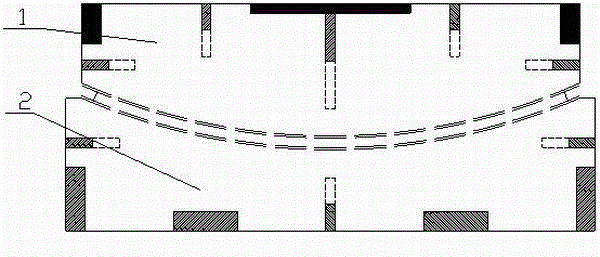 Process for manufacturing arc moldable mold-pressing door