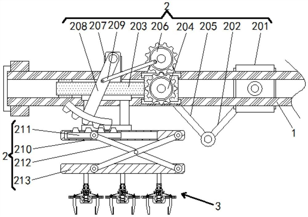 Hardware mechanical part rust prevention device capable of conveniently removing bubbles