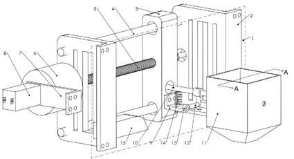 Transferring and dustproof sealing device for planet soil