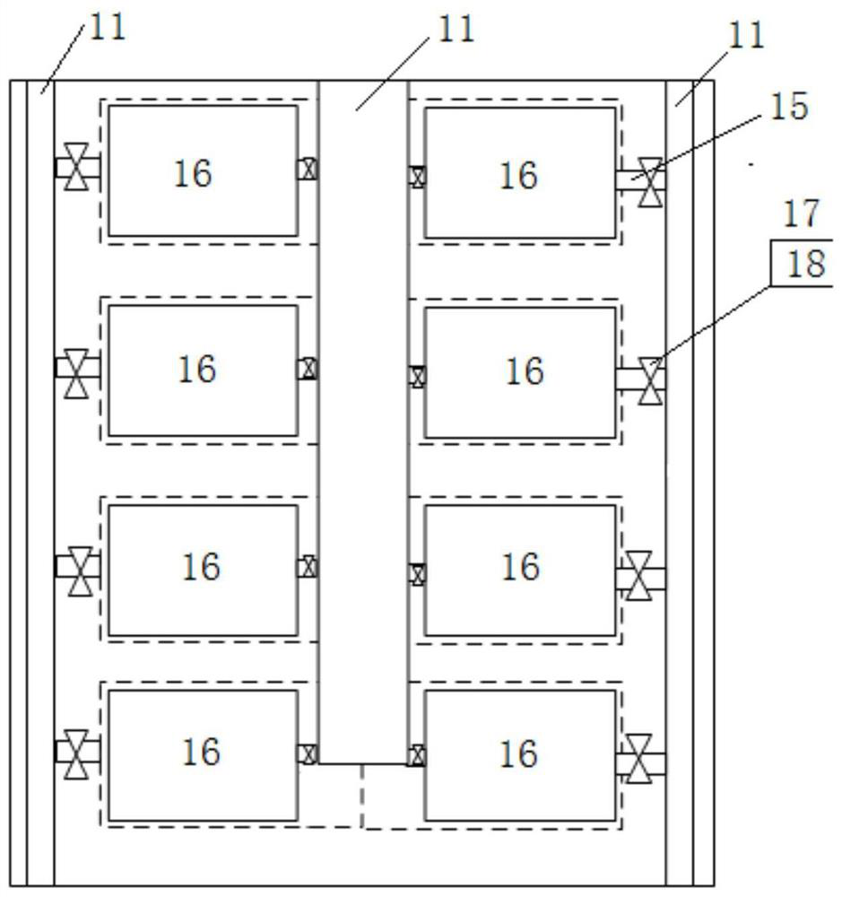 Centralized energy storage equipment thermal management system and working method thereof