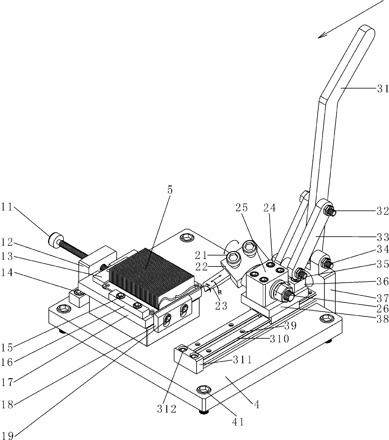 Cooling fin machining tool and machining process