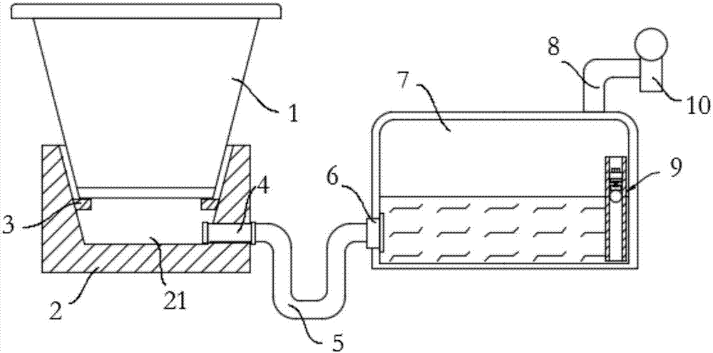 Watering device for garden planting