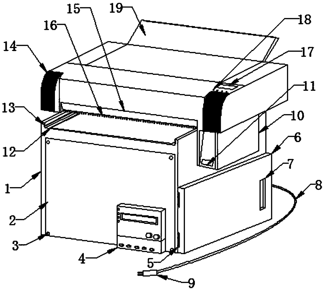 Intaglio color-printing machine adopting electromagnetic heating