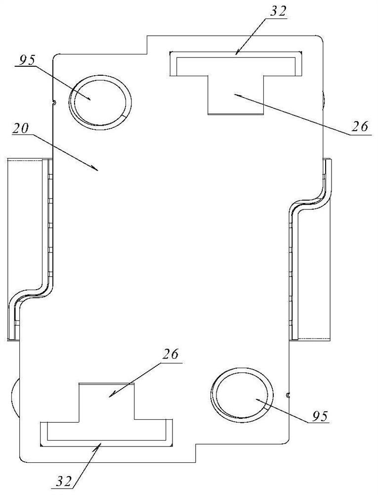 Double-layer rail vibration reduction fastener with blocking shoulder