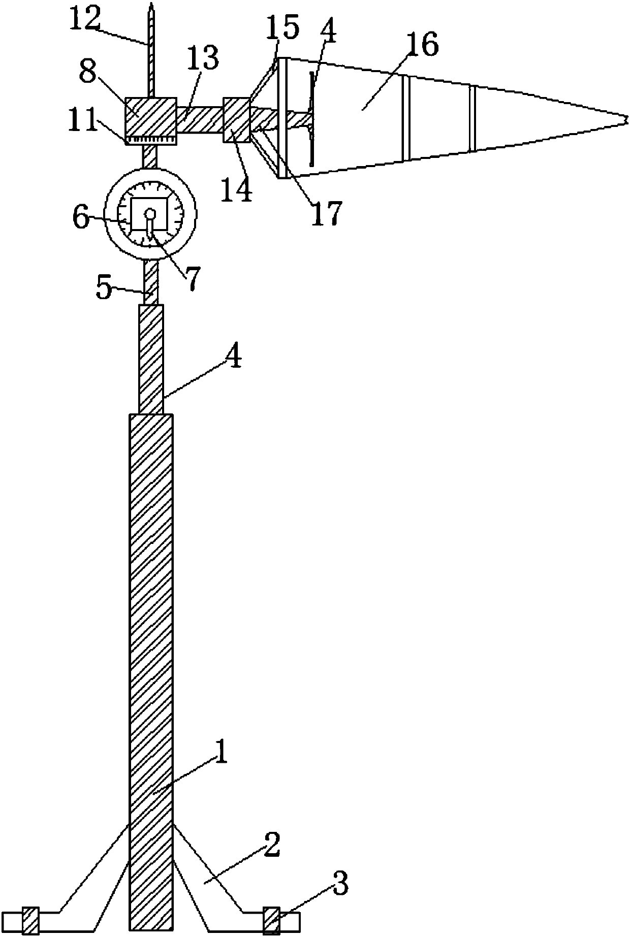 Lightning avoidable detector for detecting wind direction