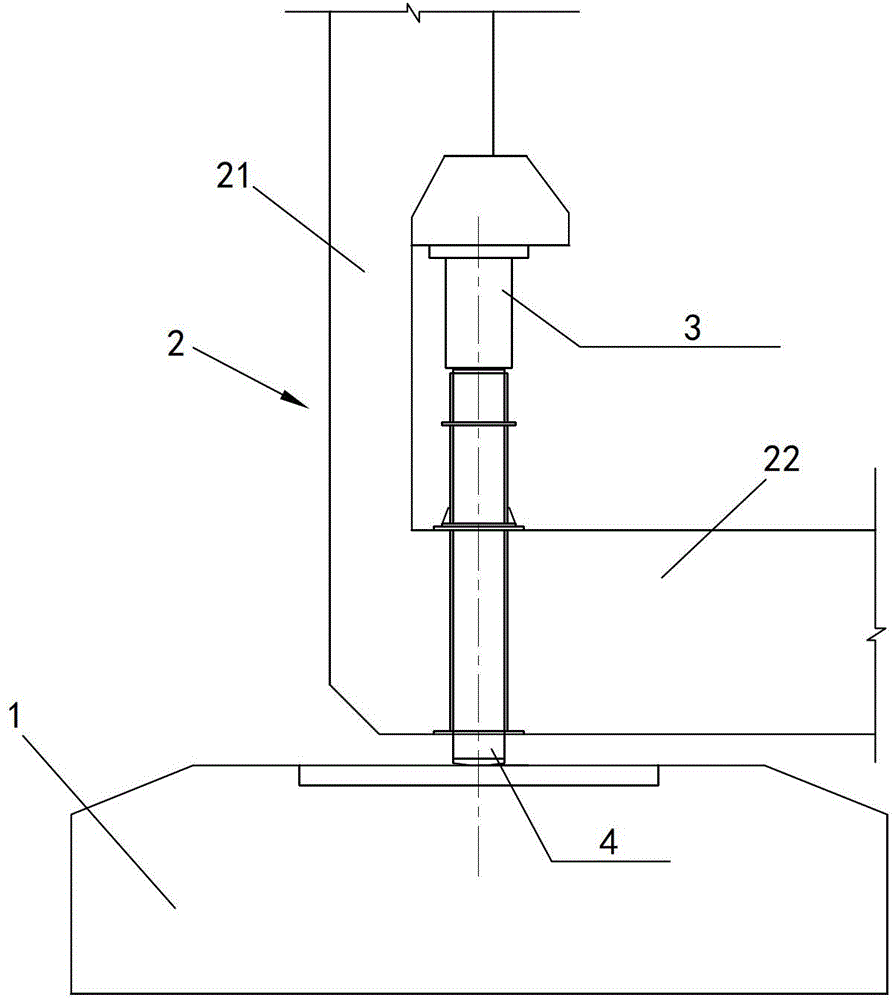 Recycling external immersed tube tunnel vertical supporting device and supporting method thereof