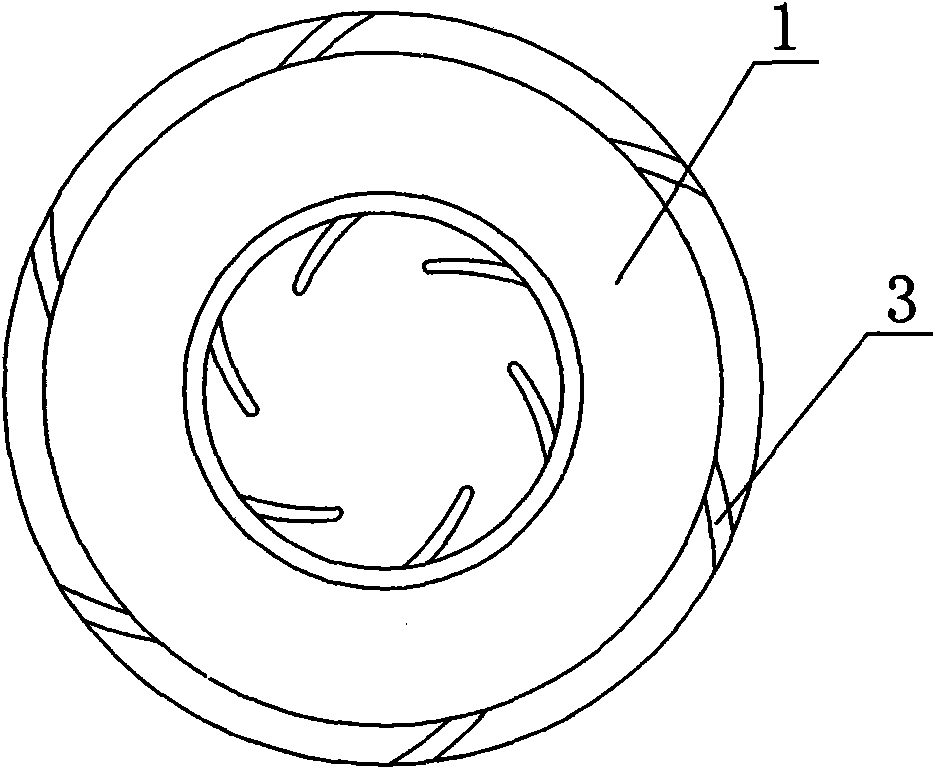 Impeller of externally mixed type self-priming pump