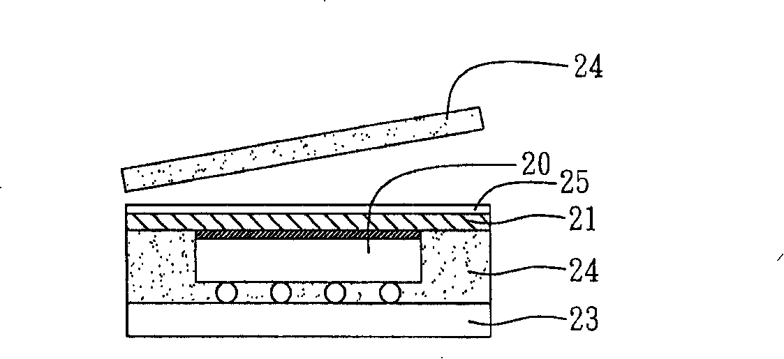 Cooling type packaging member production method and its applied cooling structure