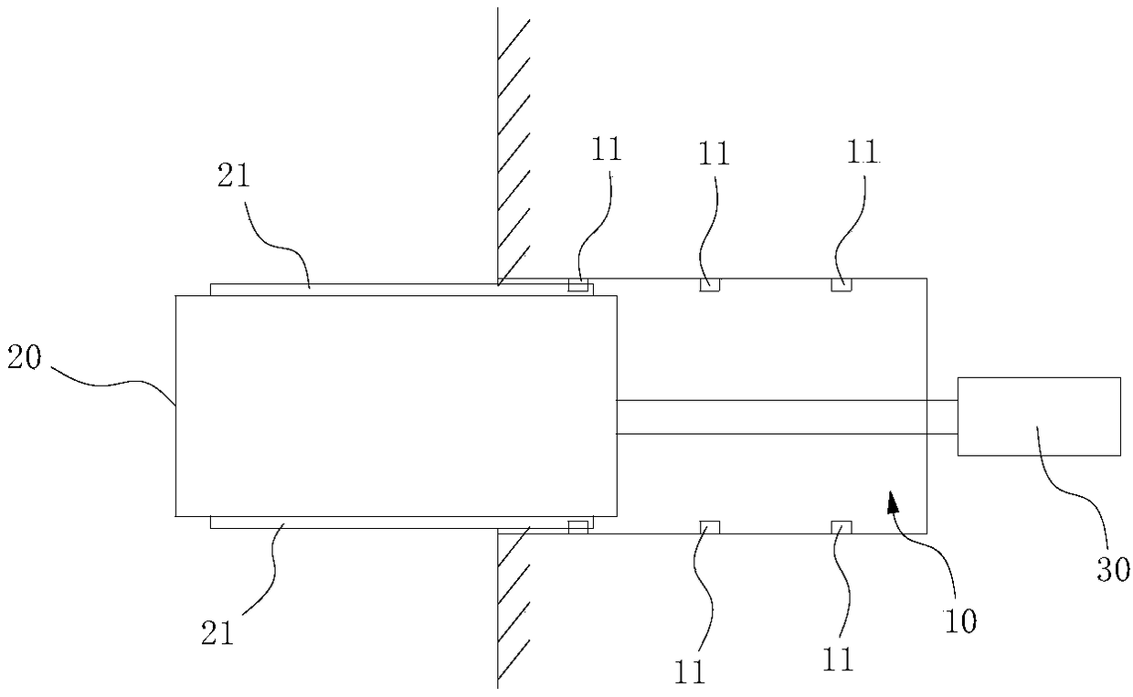 Pull-type parcel storage platform