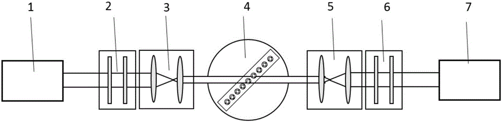 Device and method for measuring high depth-diameter ratio microporous recast layer on transparent material