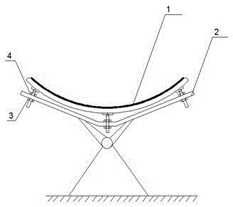 Inflation tank type solar collecting lens device