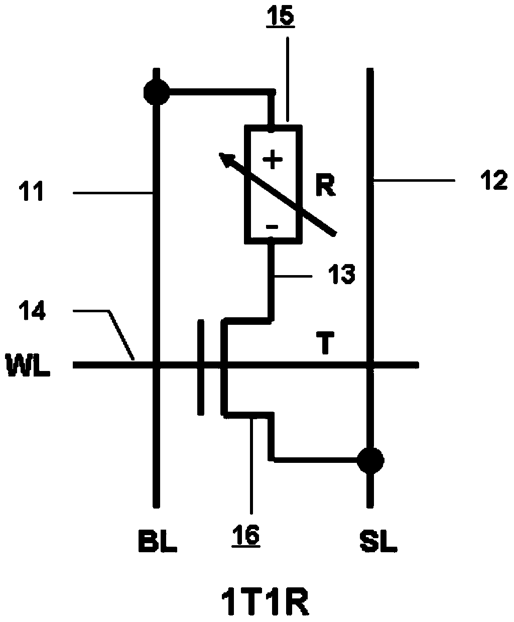 2-1T1R (2-1transistor1resistor) RRAM (resistive random access memory) unit with reading self-reference function