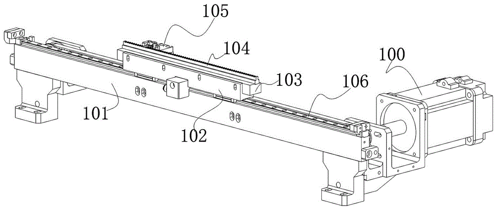 Reciprocating type feeding mechanism on LED chip mounting machine