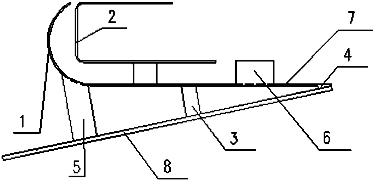 Fixing structure of a small unmanned vehicle