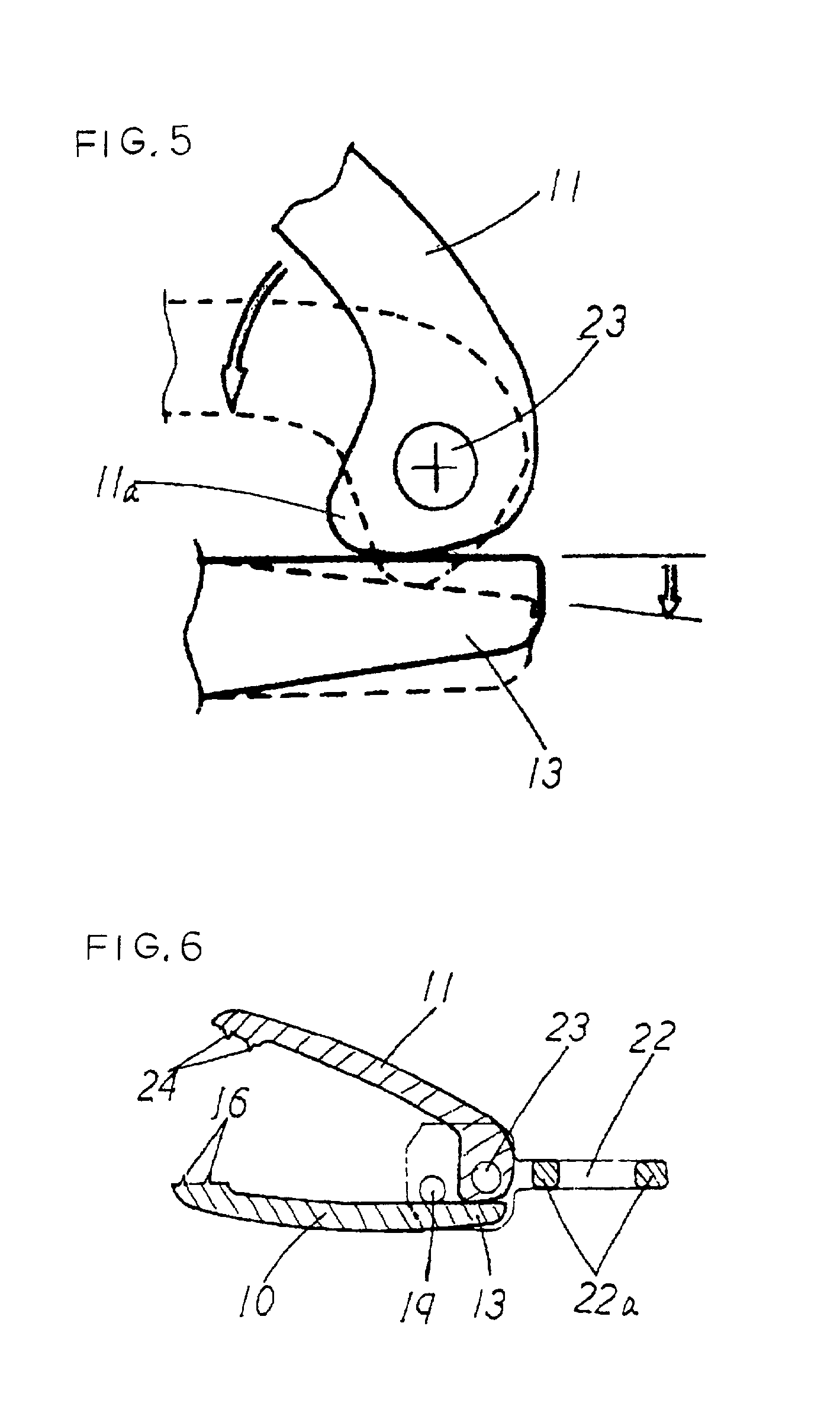 Plastic clipping device