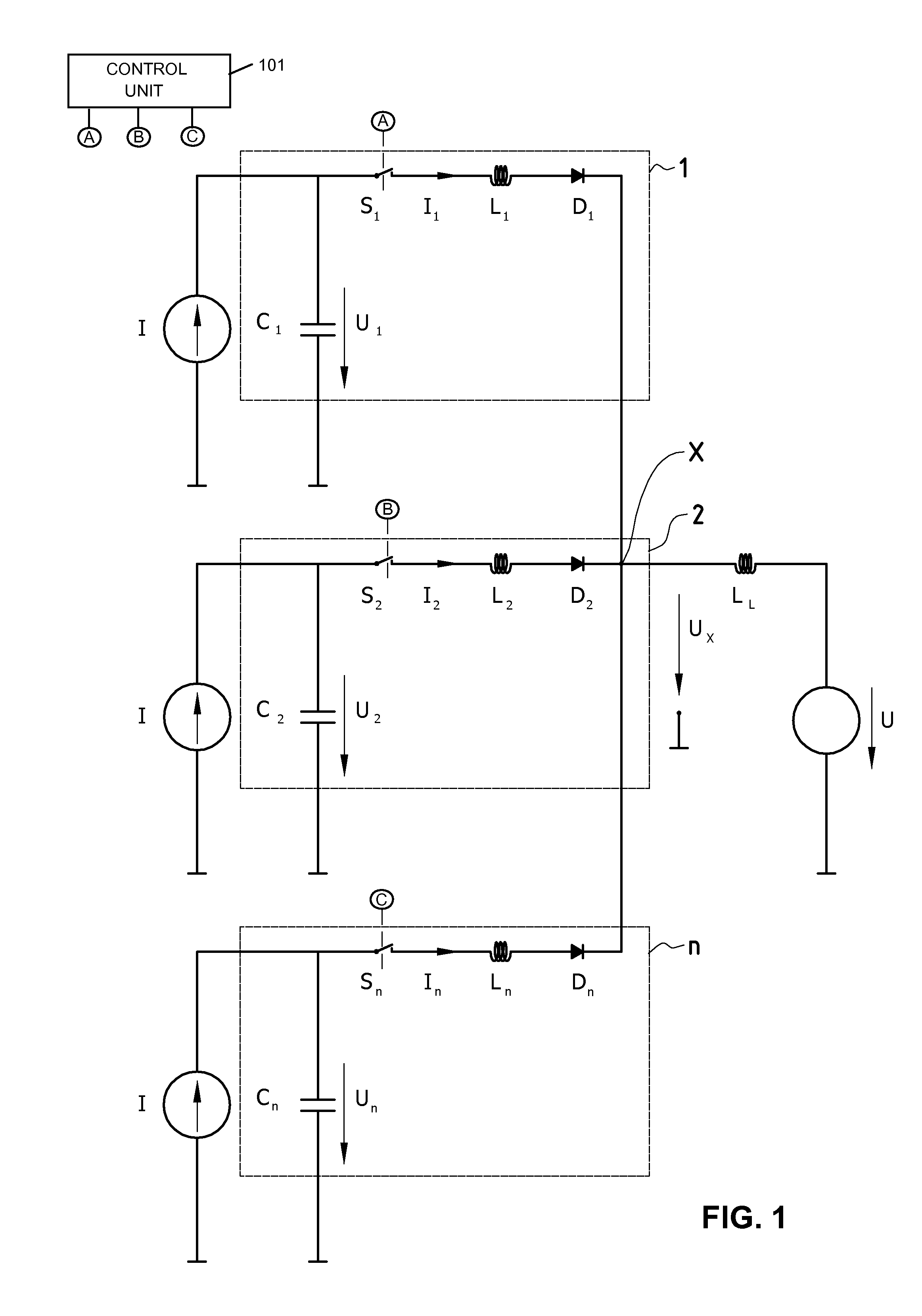 Multiphase soft-switched DC-DC converter