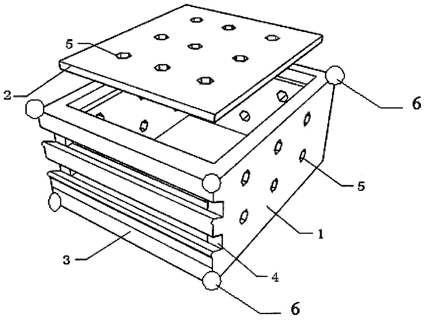 Vegetation type cement building block prefabricating and using method for water bank economic protection