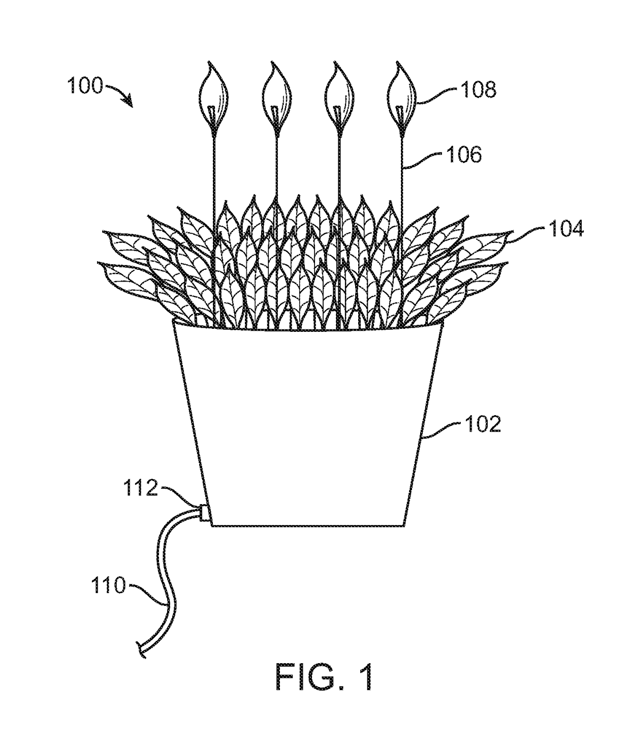 Artificial plant humidifier