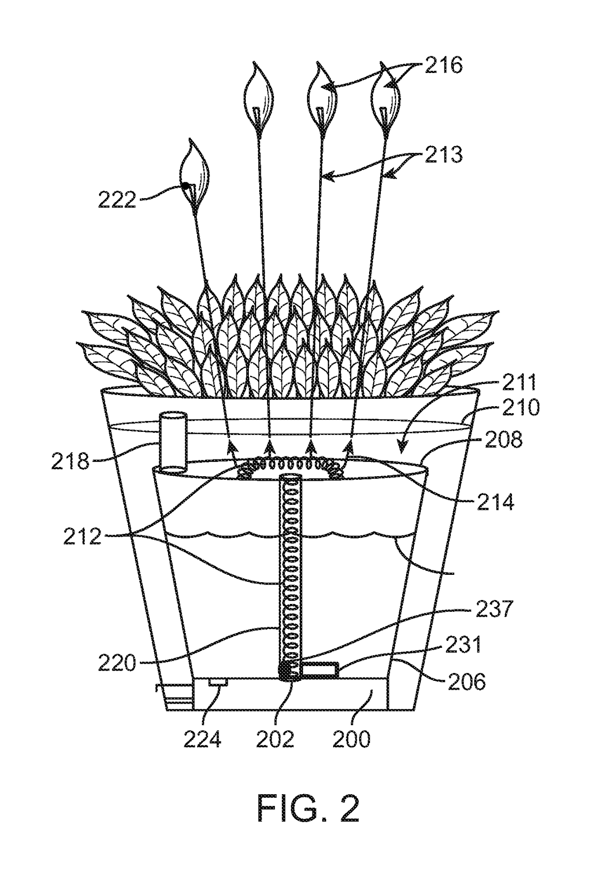 Artificial plant humidifier