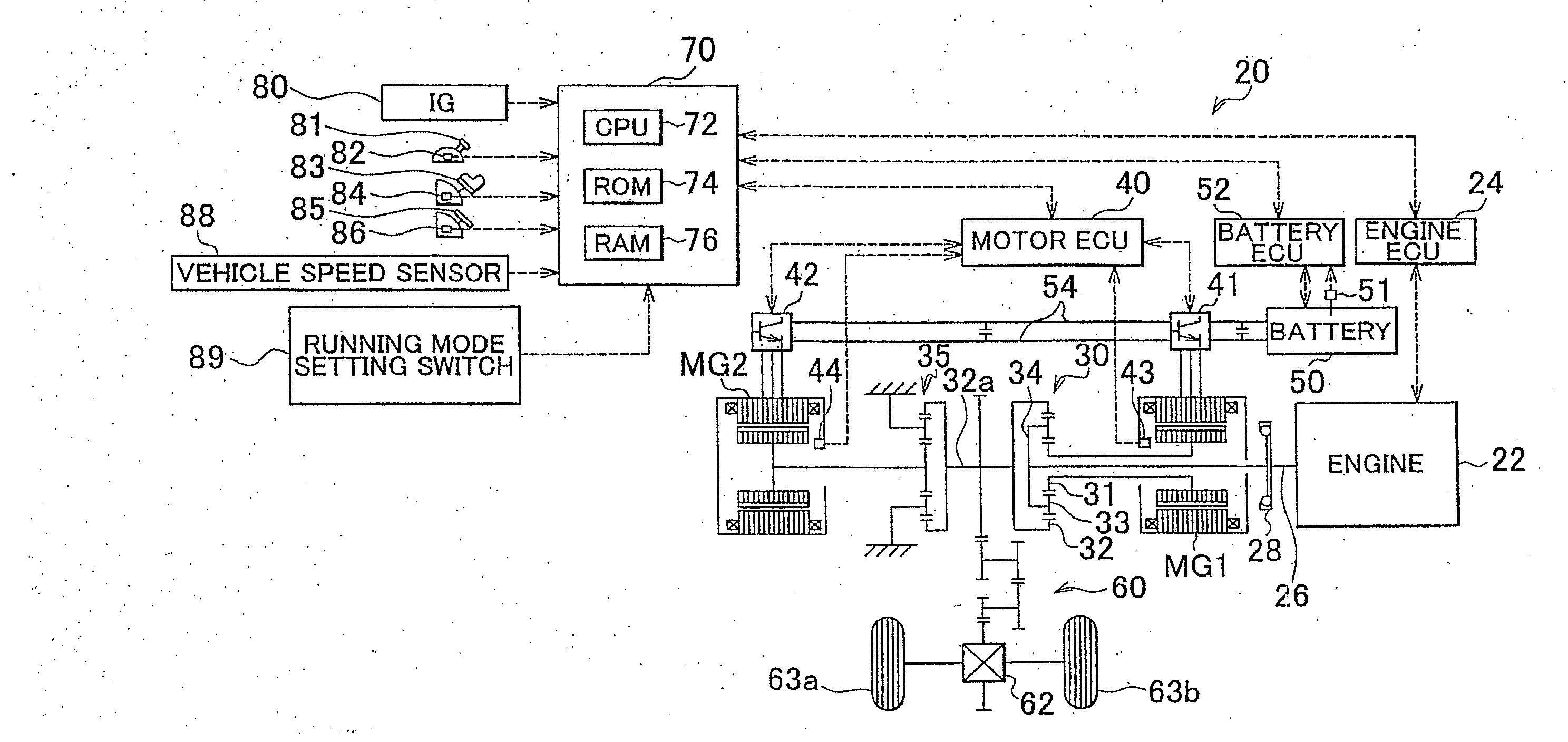 Hybrid vehicle and control method for hybrid vehicle