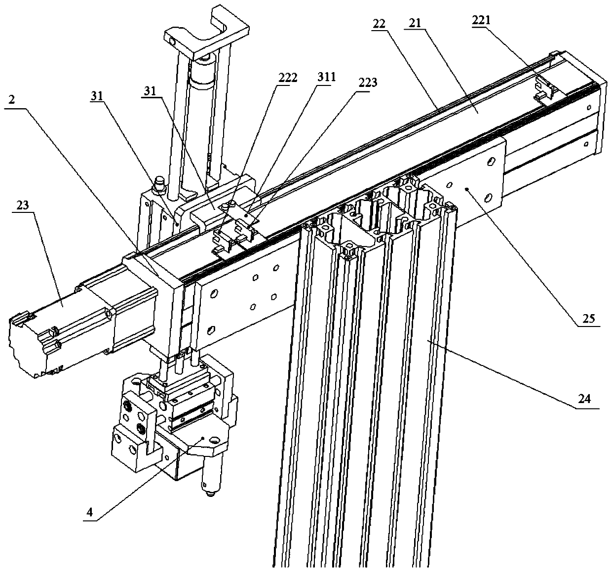 Automatic valve block feeding mechanism