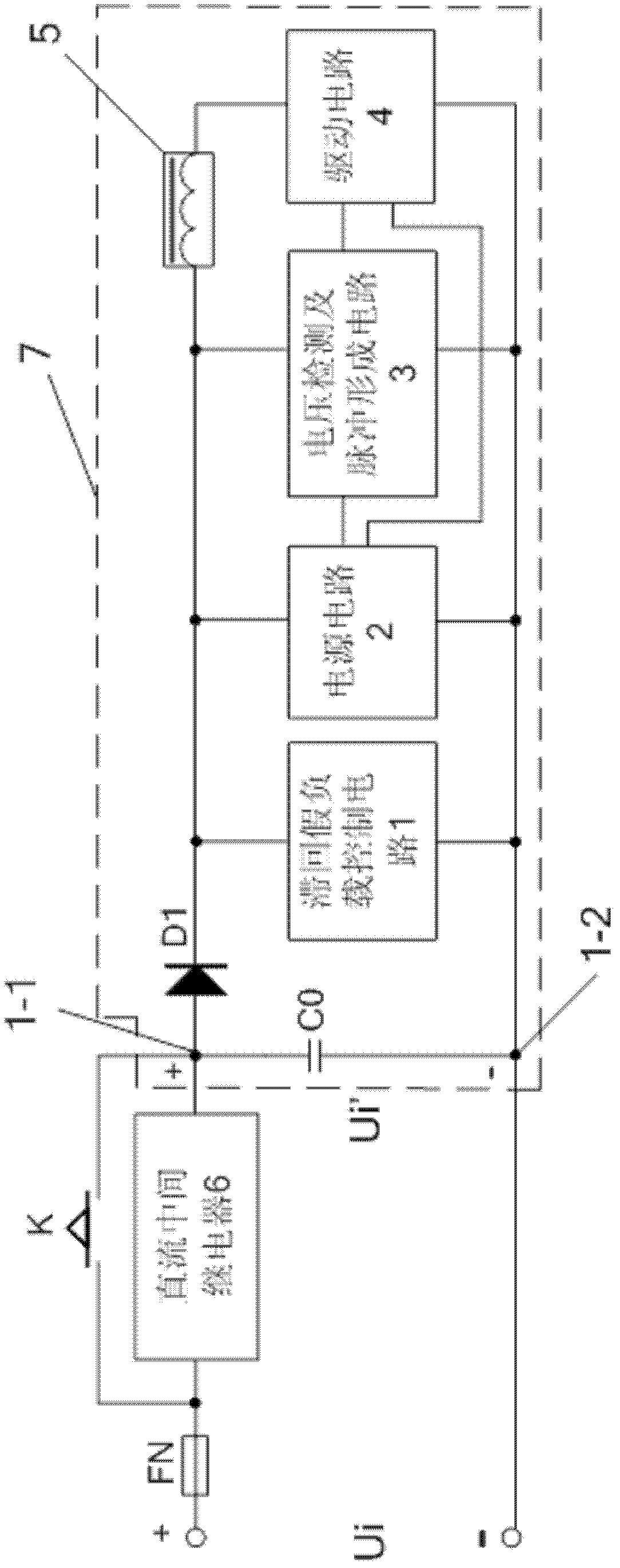 Direct current shunt release applicable to operation in series connection with direct current relay