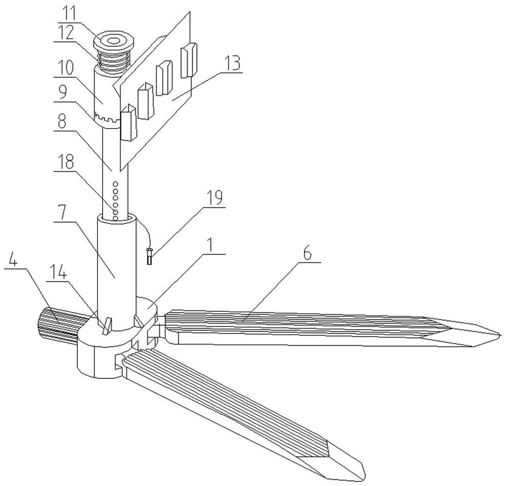 Pressure sensor telescopic quick mount