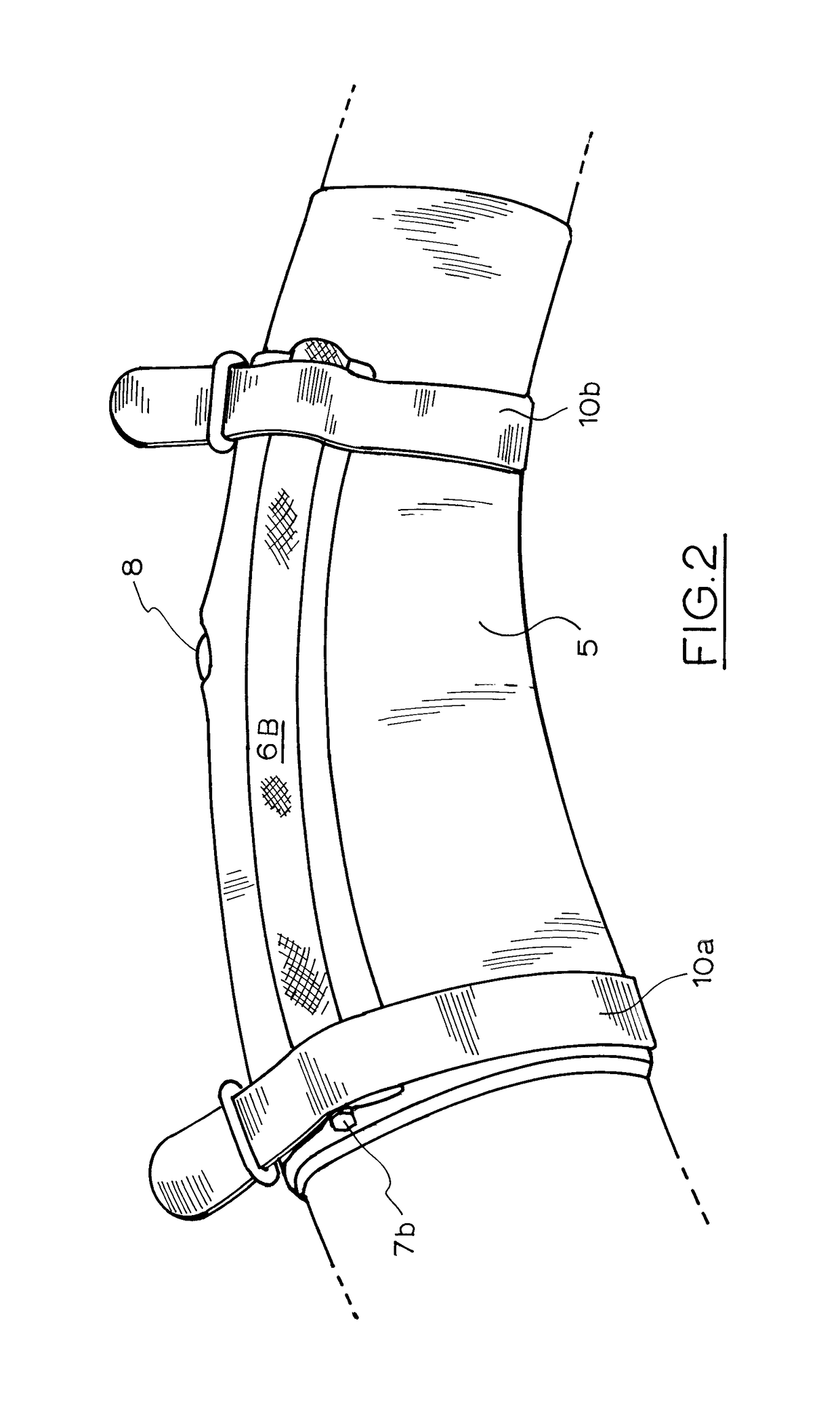 Training device for limiting the movement of a player's forearm during a sporting action