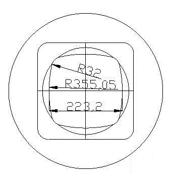 Method for forming large-diameter stainless steel square tube