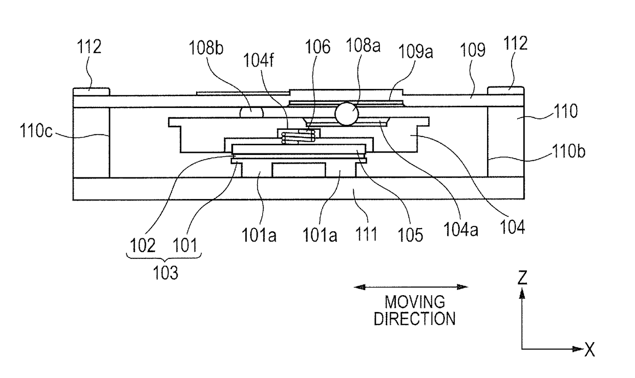 Driving apparatus, lens apparatus including the same, and imaging apparatus