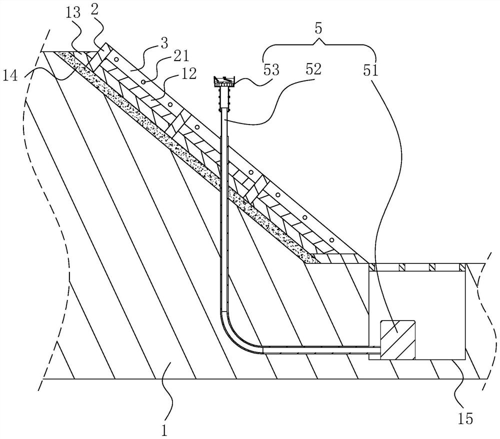 Landscape engineering slope greening structure