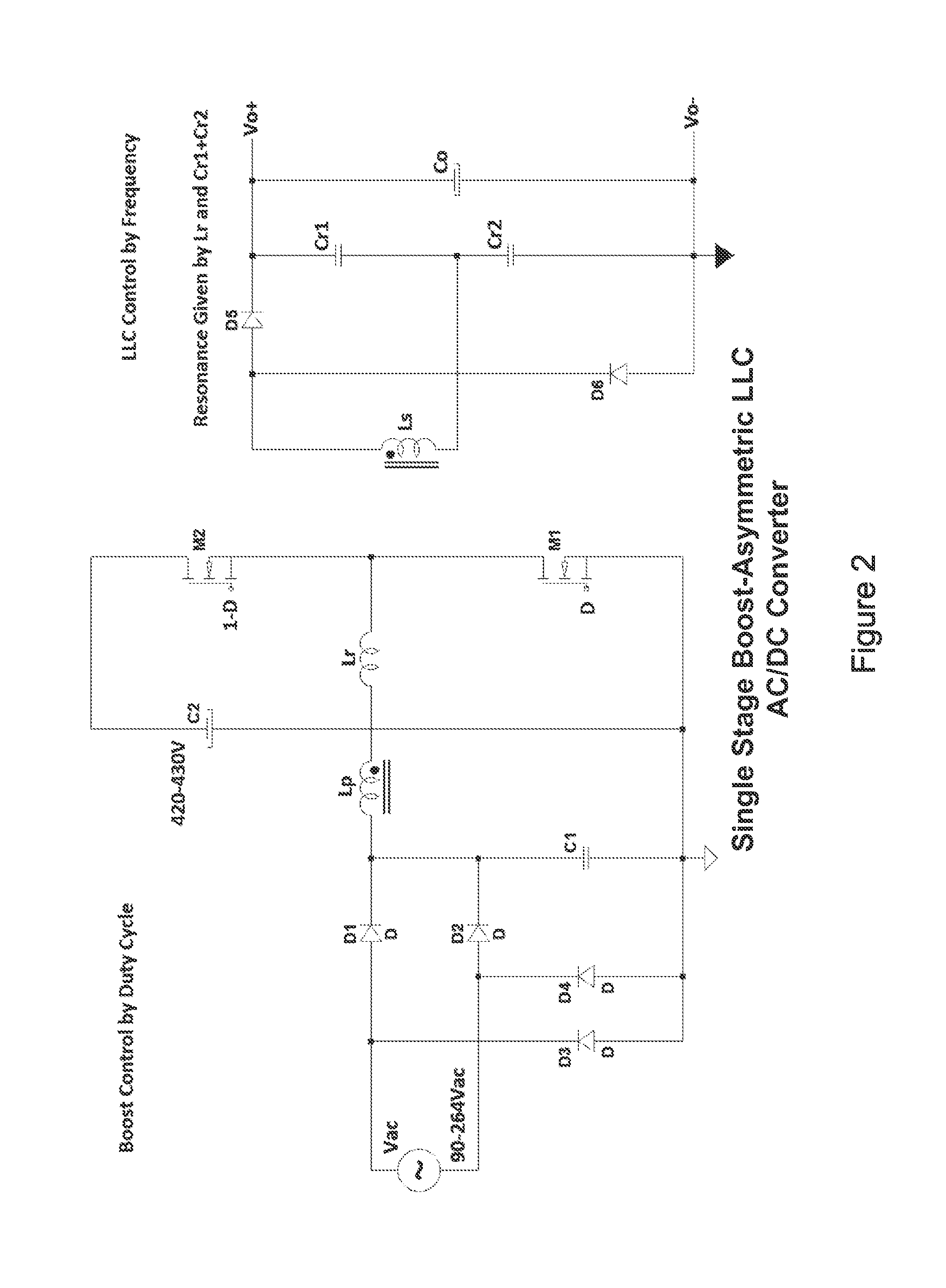 Single stage boost-asymmetric llc