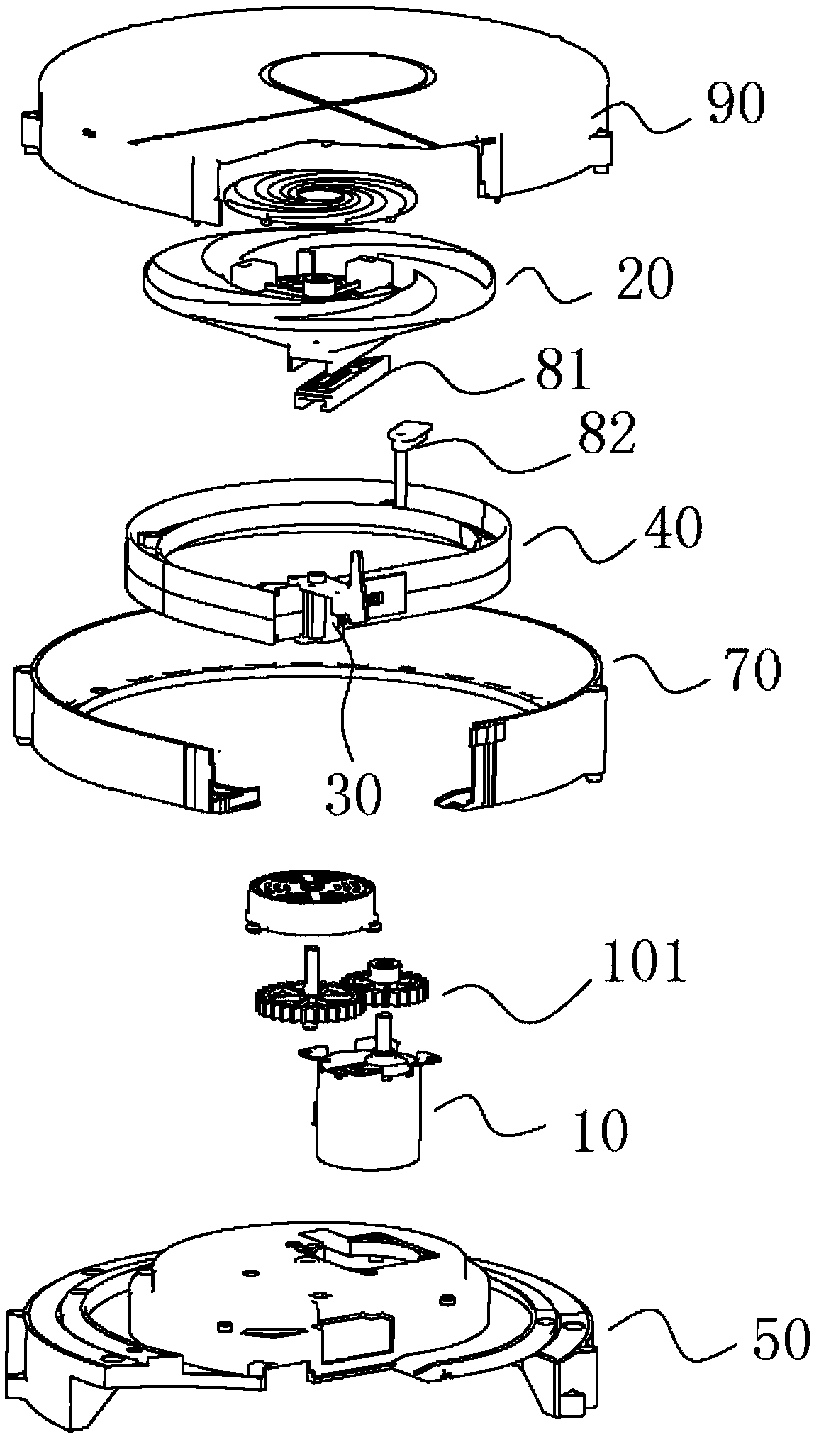 Tile pushing groove and annular tile pushing device of mahjong machine and automatic mahjong machine