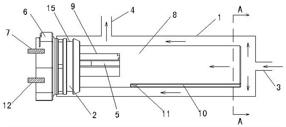 Diesel filter heater with integrated contact fuel temperature sensor