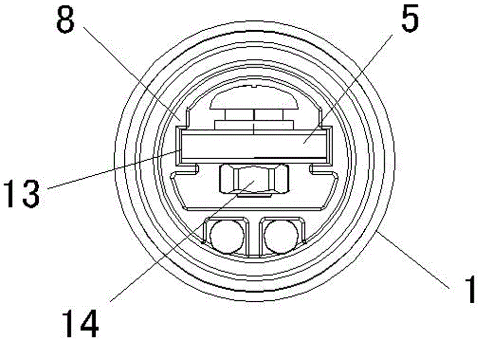 Diesel filter heater with integrated contact fuel temperature sensor