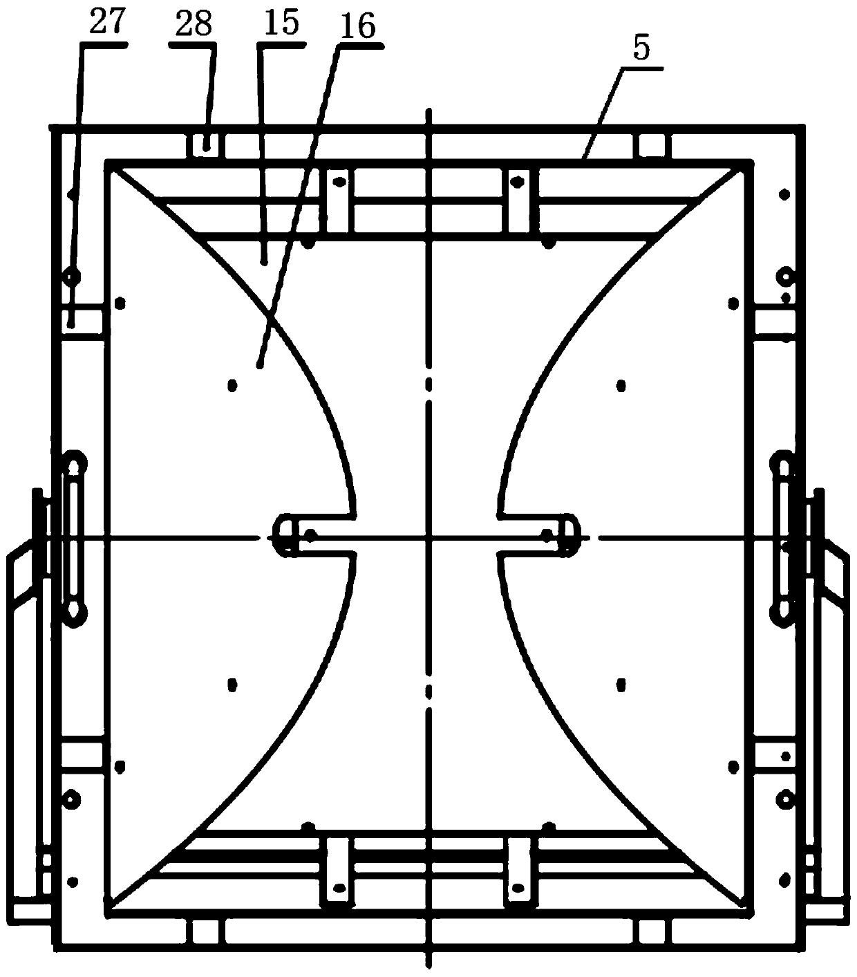 Coaxial light emitting device and emitting method based on conic curve optical properties