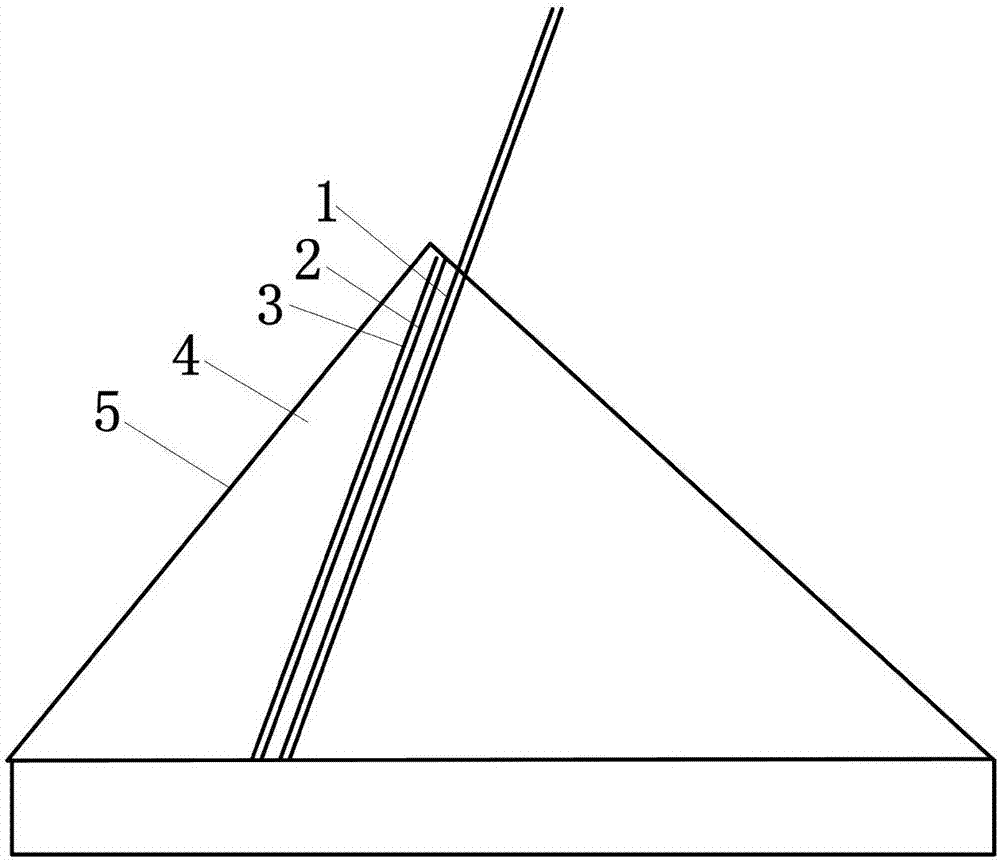 Method for manufacturing long-life anticorrosion structure for root of principal material of transmission tower