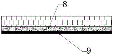 Double-deck fireproof door crack structure and construction process thereof