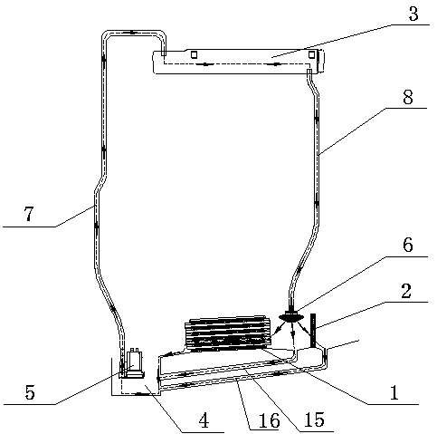 Clothes dryer self-cleaning filter device and condensation type clothes dryer