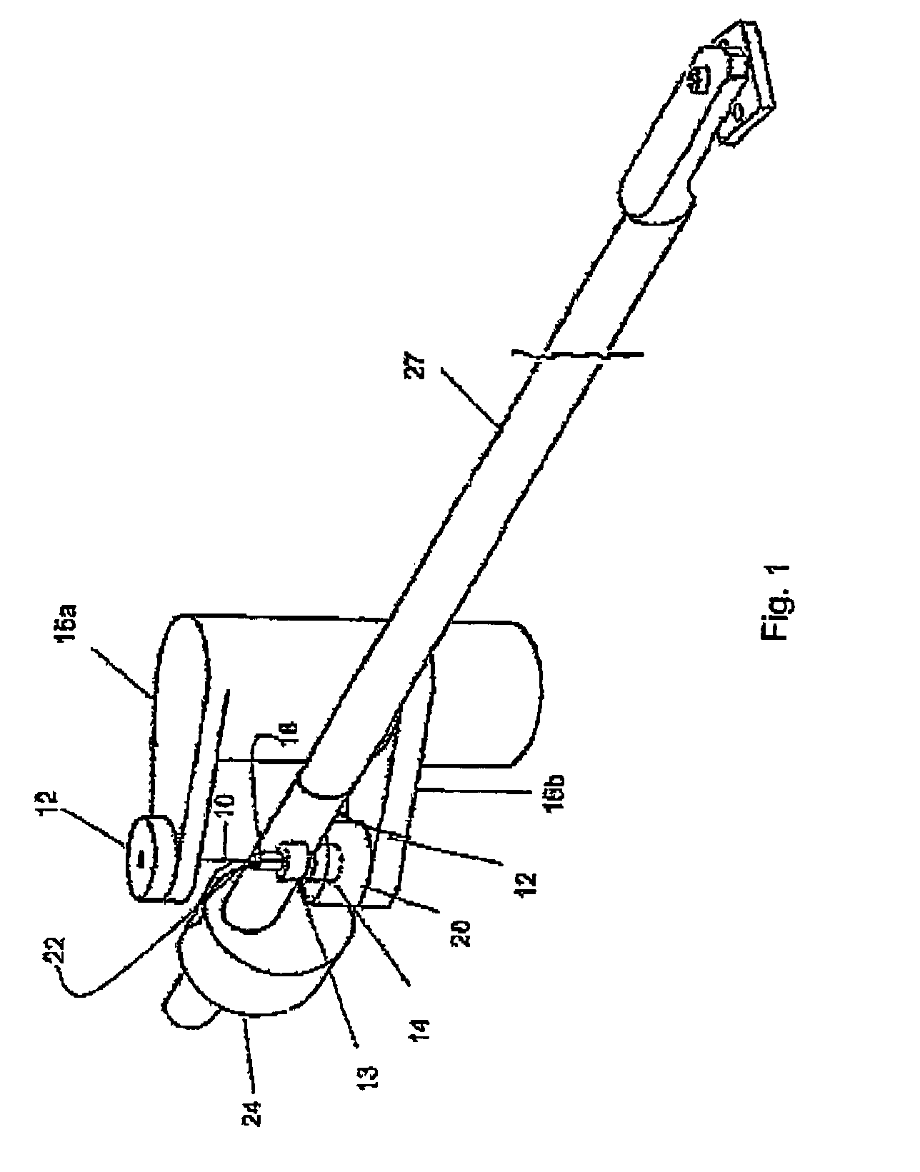 Spring-suspension magnetically stabilized pick-up arm