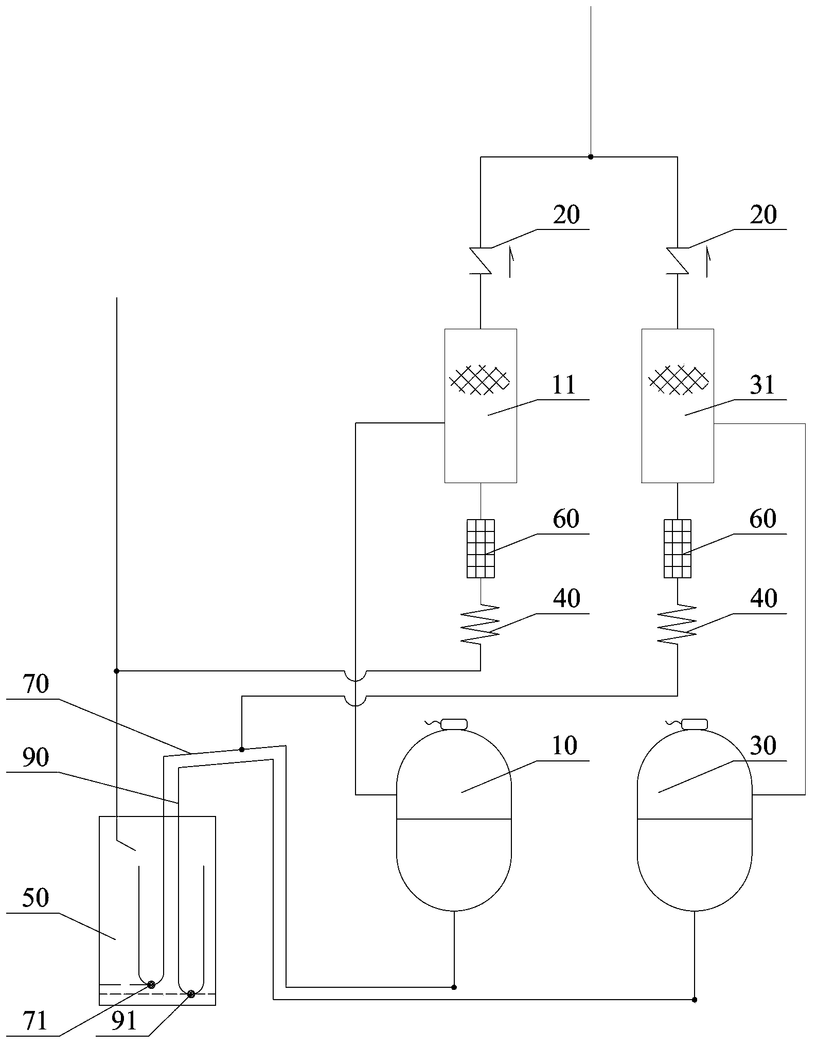 Parallel-connection compressor oil way system and refrigerating unit